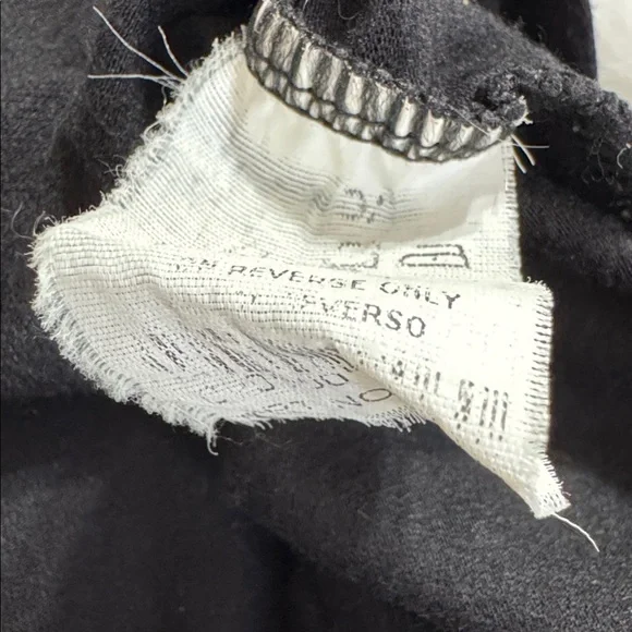 PRADA Black T-Shirt Tee Shirt Red Label Vintage M Designer Luxury Short Sleeve - Picture 6 of 6